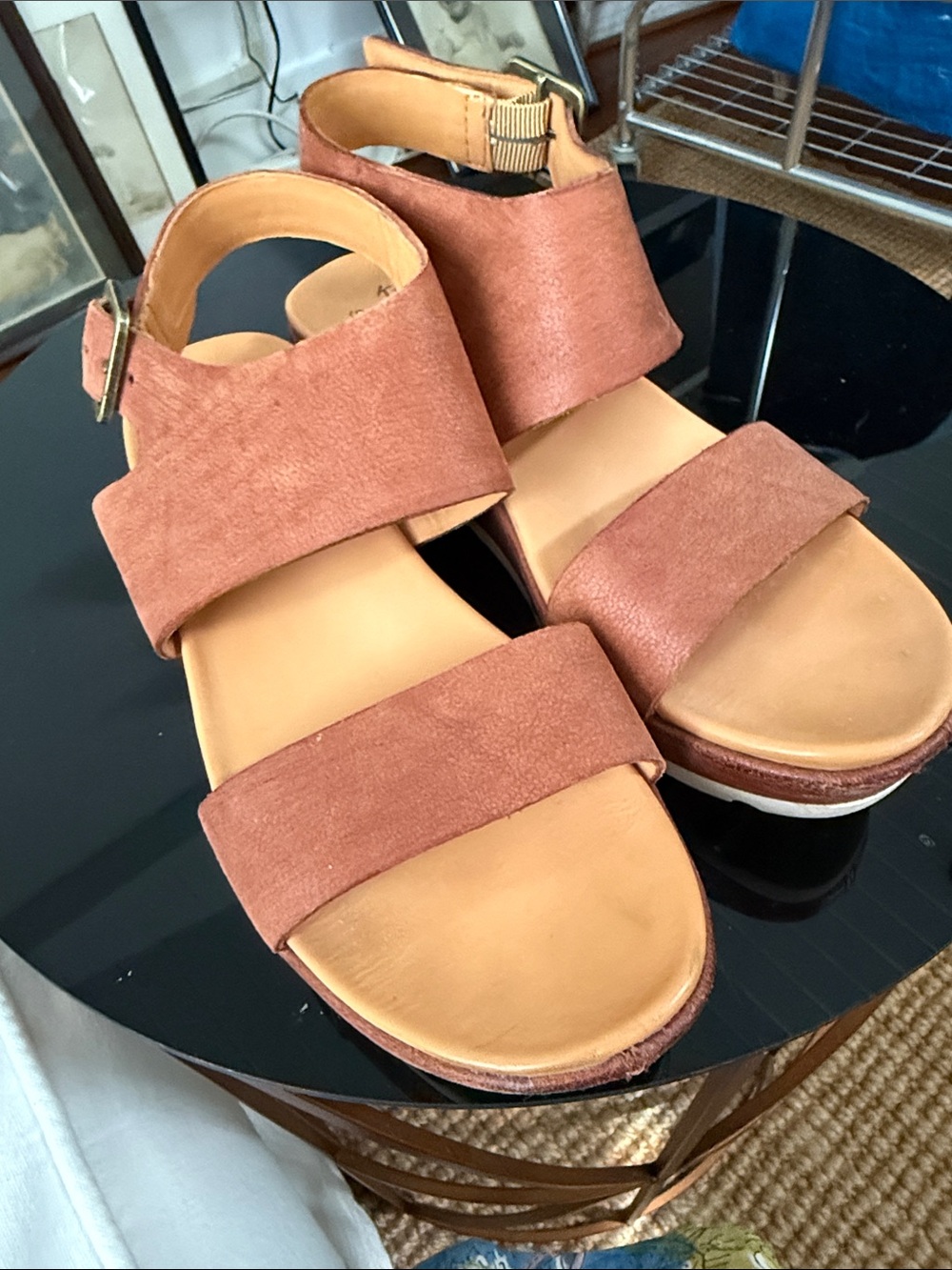 Kork-Ease beautiful leather sandal. Size 7. WORN ONCE!